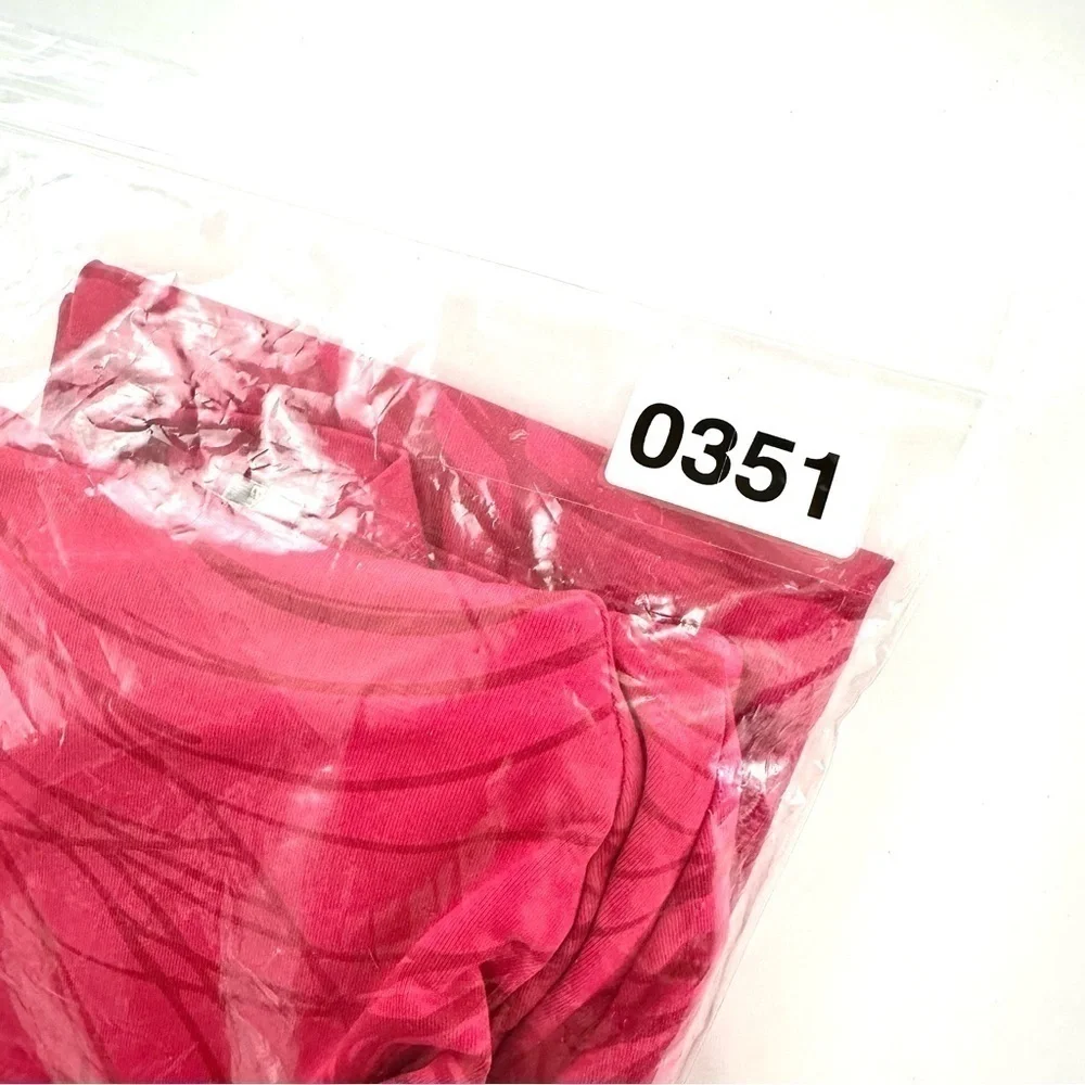 Desigual Women's Sz XS Pink Active Monochromatic Leggings With Outlined Circles